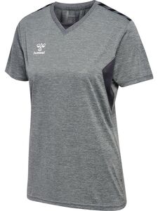Hummel hmlAUTHENTIC PL JERSEY S/S WOMAN - grey melange