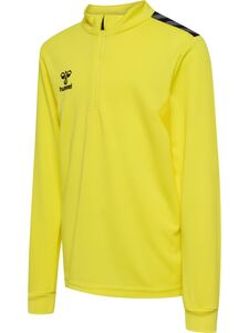 Hummel hmlAUTHENTIC HALF ZIP SWEAT KIDS - blazing yellow