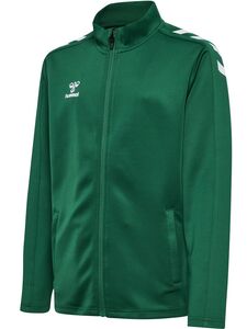 Hummel hmlCORE XK POLY ZIP SWEAT KIDS - evergreen