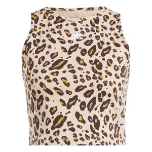 adidas Essentials Animal-Print Crop Tanktop