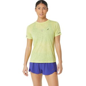 Asics Metarun Pattern Ss Top - glow yellow
