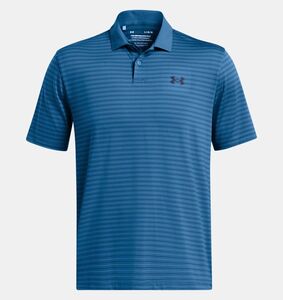 Under Armour Ua Perf 3.0 Stripe Polo - photon blue