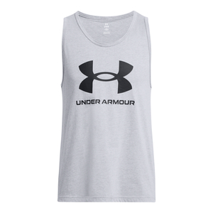 Under Armour Ua Sportstyle Logo Tank - steel light heather