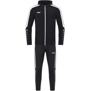 Jako Trainingsanzug Polyester Power mit Kapuze - schwarz
