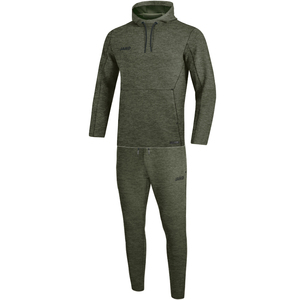 Jako Jogginganzug Premium Basics mit Kapuzensweat - khaki meliert