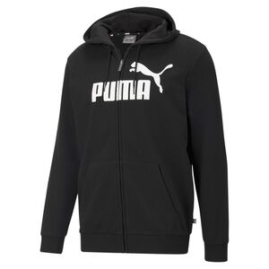 Puma Ess Big Logo Fz Hoodie Tr - puma black