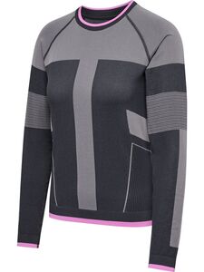 Hummel Hmlseamless Tee Ls - obsidian