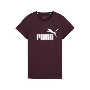 Puma Ess+ Metallic Logo Tee - midnight plum