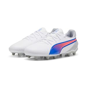 Puma King Match Fg/Ag Jr - puma white-bluemazing-flat light gray
