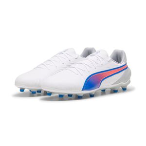 Puma King Match Fg/Ag - puma white-bluemazing-flat light gray