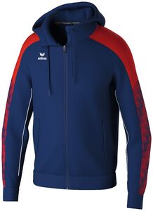 Erima Evo Star Training Jacket With Hood - new navy/red