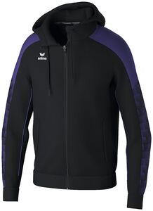 Erima Evo Star Training Jacket With Hood - black/ultra violet