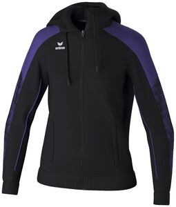 Erima Evo Star Training Jacket With Hood - black/ultra violet