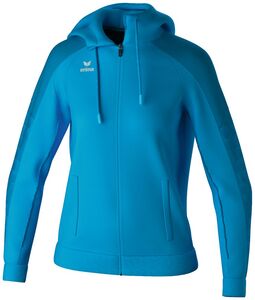 Erima Evo Star Training Jacket With Hood - curacao/mykonos