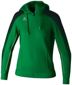 Erima Evo Star Training Jacket With Hood - smaragd/pine grove