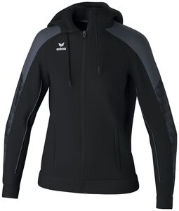 Erima Evo Star Training Jacket With Hood - black/slate grey
