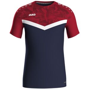 Jako T-Shirt Iconic - marine/chili rot