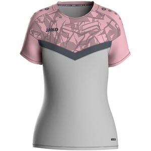 Jako T-Shirt Iconic - soft grey/dusky pink/anthra light