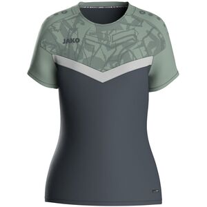Jako T-Shirt Iconic - anthra light/mintgr�n/soft grey