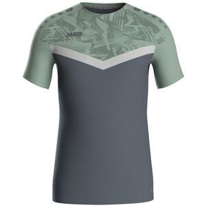 Jako T-Shirt Iconic - anthra light/mintgr�n/soft grey