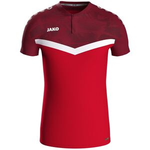 Jako Polo Iconic - rot/weinrot