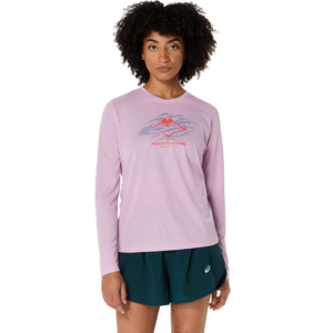 Asics Fujitrail Logo Ls Top - light ube