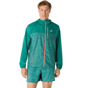 Asics Fujitrail Packable Windbreaker - rainy lake/birch