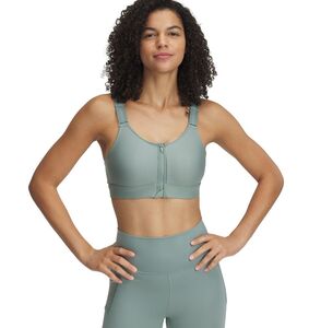 Under Armour Ua Infinity High Zip 2.0 Bra - silica green