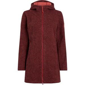 McKINLEY Da.-Mantel Elly Ct W - melange/red dark