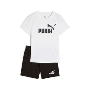 Puma ESS No.1 Logo Tee and Shorts Set PS - weiss