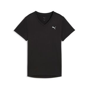 Puma W TAD ESSENTIAL VNECK Tee - schwarz