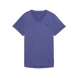 Puma W TAD ESSENTIAL VNECK Tee - blau