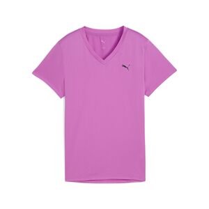 Puma W TAD ESSENTIAL VNECK Tee - violett