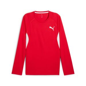 Puma M CROSS THE LINE LS TEE 3.0 - rot
