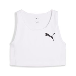 Puma W CROSS THE LINE CROP TOP 3.0 - weiss