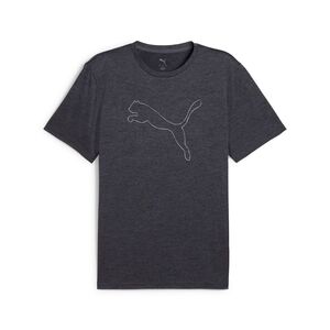 Puma M TAD ESSENTIAL HEATHER CAT TEE (CF large cat) - grau