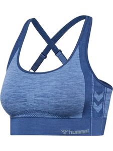 Hummel Hmlmt Shine Seamless Sports Bra - blue indigo melange