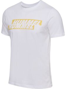 Hummel Hmlgraphic Displaced Logo Tee - white