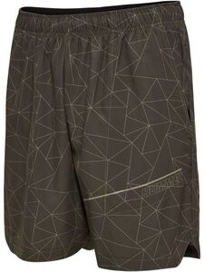 Hummel Hmlcourt Aop Pocket Shorts - turkish gray