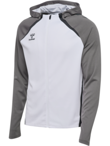 Hummel Hmllead 2.0 Zip Hoodie - white/steel gray