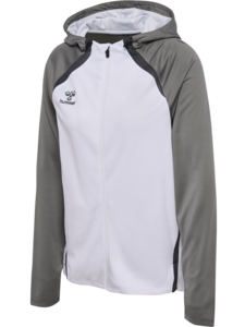 Hummel Hmllead 2.0 Zip Hoodie Woman - white/steel gray