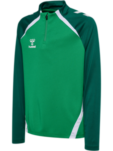 Hummel Hmllead 2.0 Half Zip Kids - jelly bean/evergreen