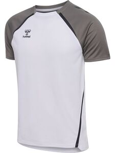 Hummel Hmllead 2.0 Jersey S/S - white/steel gray