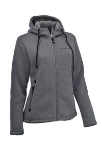 MAUL Damen Chieming Strickfeecejacke+Kapuze