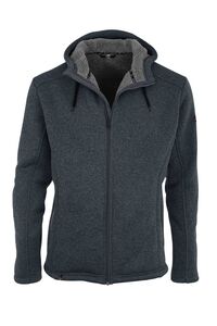 Maul Jachenau - Strickfleeceja.+Kap - black