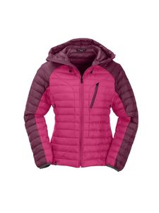 Maul Annaberg - Steppjacke + Kapuze - neon pink