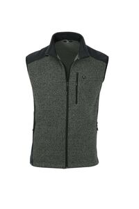 Maul Hirschegg-Strickfleece Weste - forest green/bl