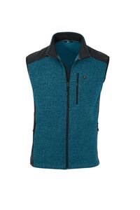 Maul Hirschegg-Strickfleece Weste - petrol blue