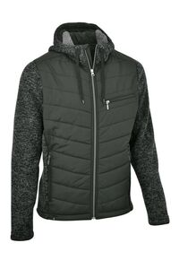 Maul Kreuzkopf Hybridsteppjacke+Kap - forest green