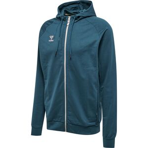 Hummel hmlMOVE GRID COTTON ZIP HOODIE - DEEP TEAL